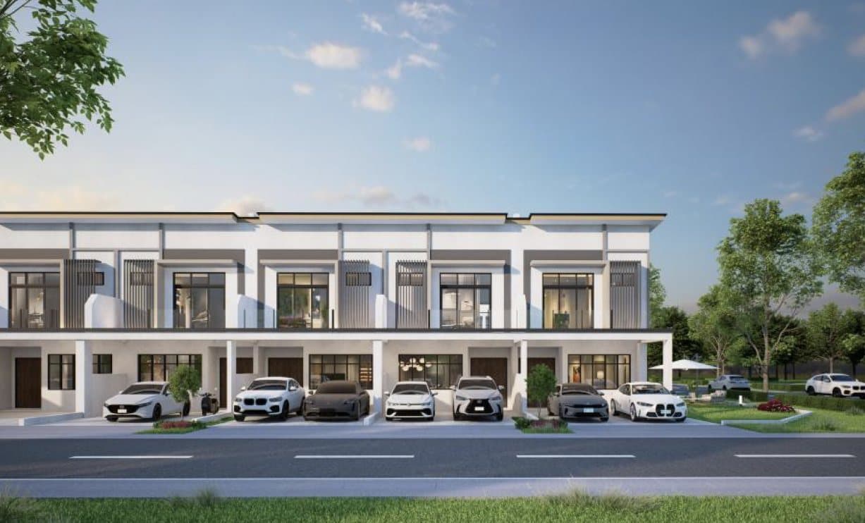 Aluna double-storey terrace homes, artist's impression